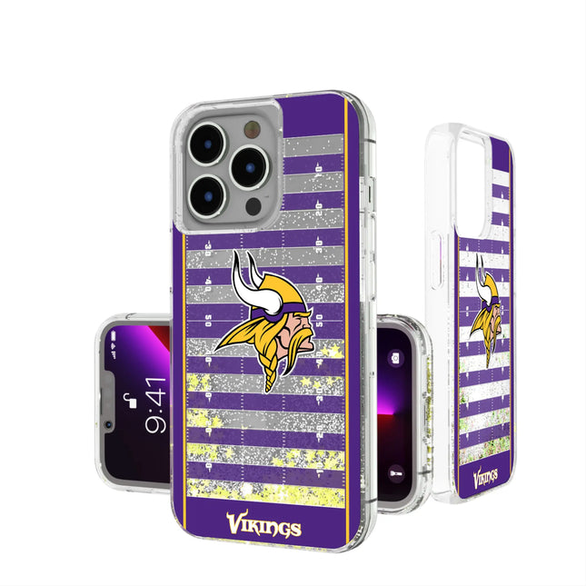 Minnesota Vikings Field Glitter Phone Case for Apple iPhone