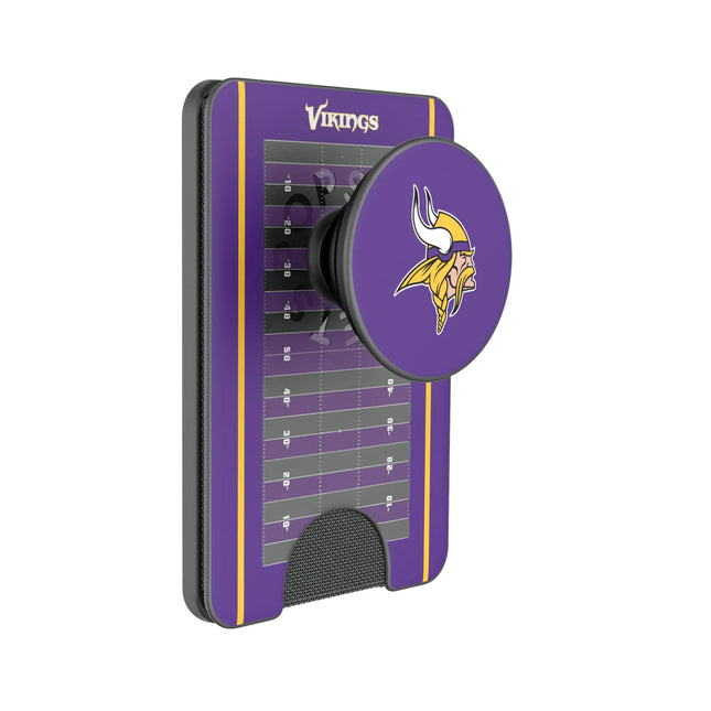 Minnesota Vikings Field PopSockets MagSafe-Compatible PopWallet+