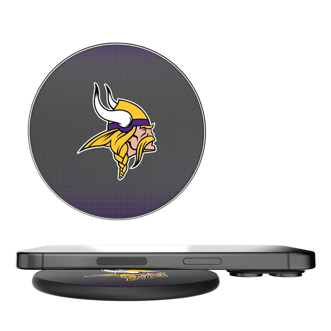 Minnesota Vikings Linen 15-Watt Wireless Charger