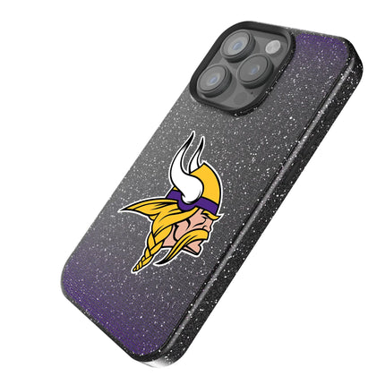 Minnesota Vikings Linen Black Bling Phone Case for Apple iPhone