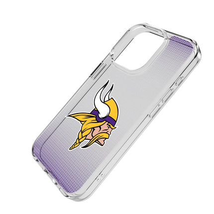 Minnesota Vikings Linen Clear Phone Case for Apple iPhone
