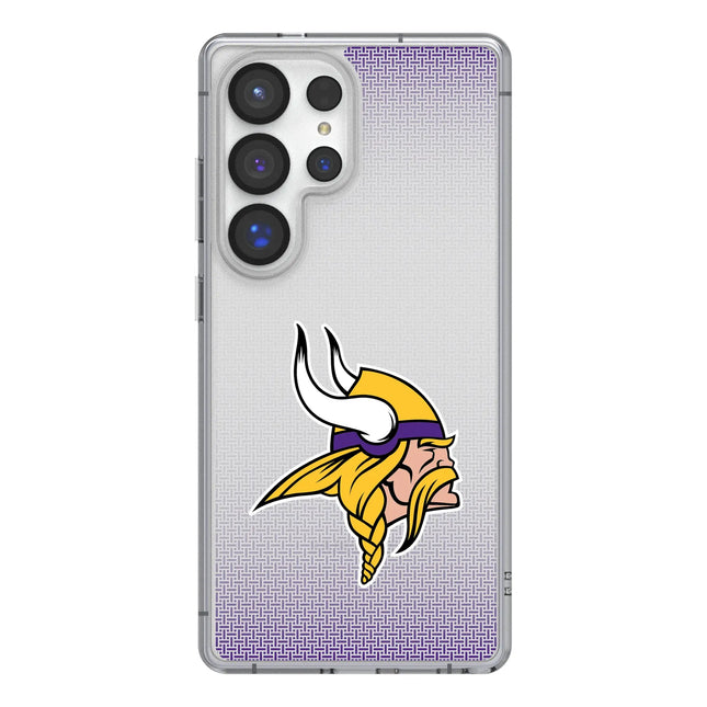 Minnesota Vikings Linen Clear Phone Case for Samsung Galaxy