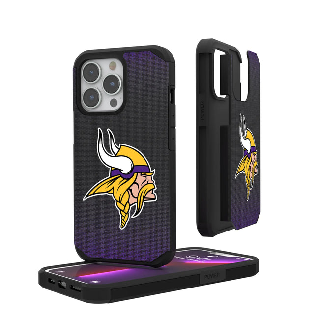 Minnesota Vikings Linen Rugged Phone Case for Apple iPhone