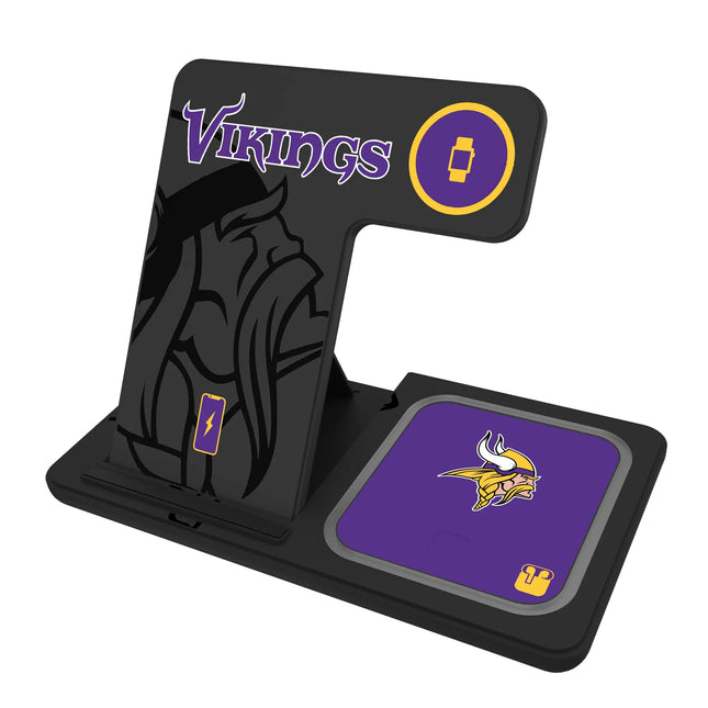 Minnesota Vikings Monocolor Tilt 3 in 1 Charging Station
