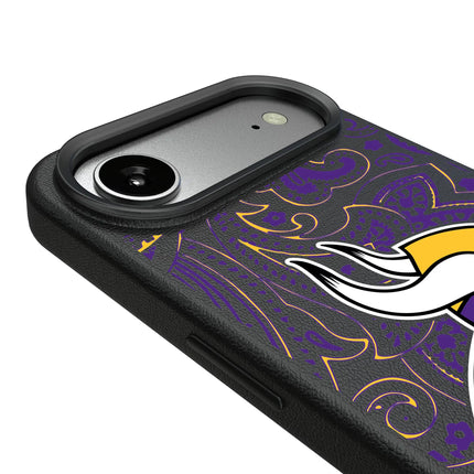 Minnesota Vikings Paisley MagSafe Compatible Phone Case for Apple iPhone