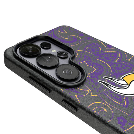 Minnesota Vikings Paisley MagSafe Compatible Phone Case for Samsung Galaxy