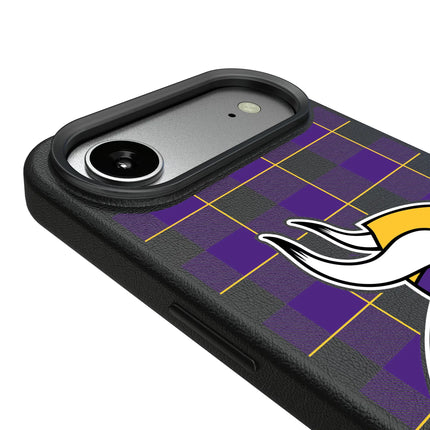 Minnesota Vikings Plaid MagSafe Compatible Phone Case for Apple iPhone