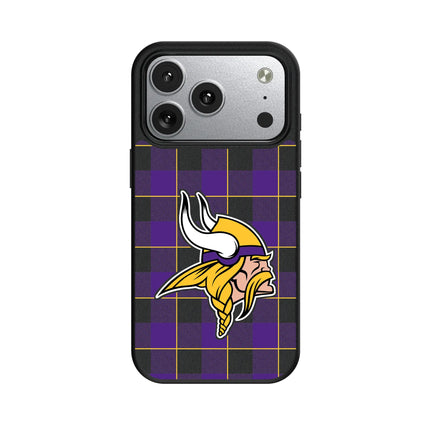 Minnesota Vikings Plaid MagSafe Compatible Phone Case for Apple iPhone