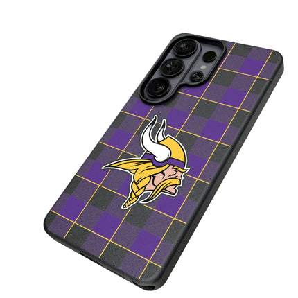 Minnesota Vikings Plaid MagSafe Compatible Phone Case for Samsung Galaxy