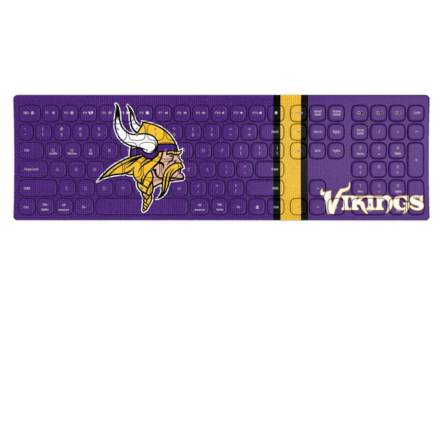 Minnesota Vikings Stripe Curved Wireless Keyboard