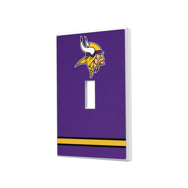 Minnesota Vikings Stripe Hidden-Screw Light Switch Plate