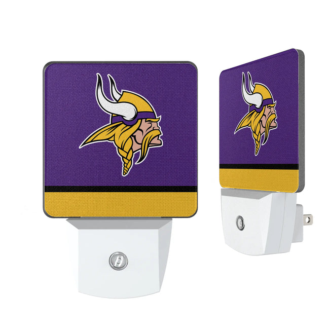 Minnesota Vikings Stripe Night Light 2-Pack