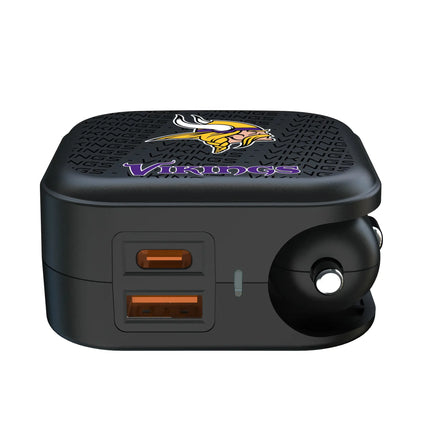 Minnesota Vikings Text Backdrop 2 in 1 USB A/C Charger