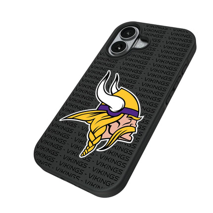 Minnesota Vikings Text Backdrop Bump Phone Case for Apple iPhone