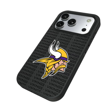 Minnesota Vikings Text Backdrop Bump Phone Case for Apple iPhone