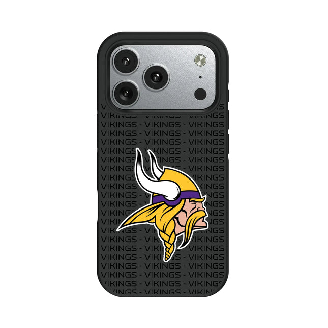 Minnesota Vikings Text Backdrop Bump Phone Case for Apple iPhone