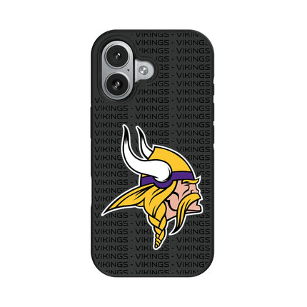Minnesota Vikings Text Backdrop Bump Phone Case for Apple iPhone