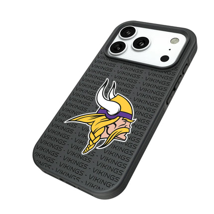 Minnesota Vikings Text Backdrop Bump Phone Case for Apple iPhone