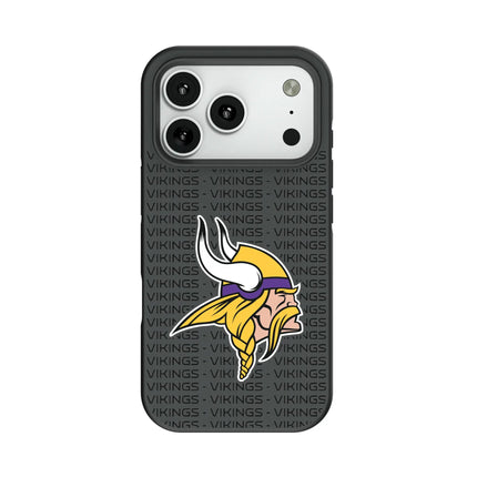 Minnesota Vikings Text Backdrop Bump Phone Case for Apple iPhone