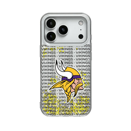 Minnesota Vikings Text Backdrop Glitter Phone Case for Apple iPhone