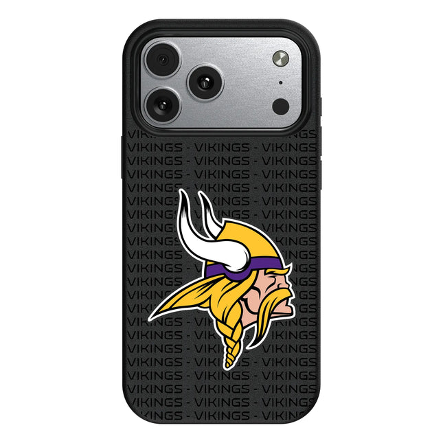 Minnesota Vikings Text Backdrop MagSafe Compatible Phone Case for Apple iPhone