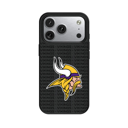 Minnesota Vikings Text Backdrop MagSafe Compatible Phone Case for Apple iPhone