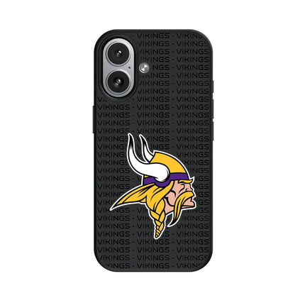 Minnesota Vikings Text Backdrop MagSafe Compatible Phone Case for Apple iPhone