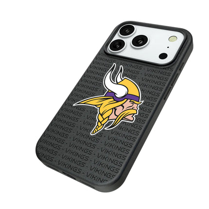 Minnesota Vikings Text Backdrop MagSafe Compatible Phone Case for Apple iPhone