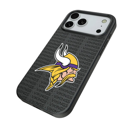 Minnesota Vikings Text Backdrop MagSafe Compatible Phone Case for Apple iPhone