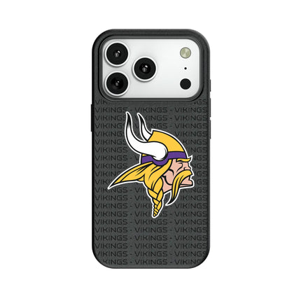 Minnesota Vikings Text Backdrop MagSafe Compatible Phone Case for Apple iPhone