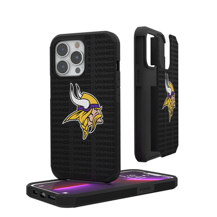 Minnesota Vikings Text Backdrop Rugged Phone Case for Apple iPhone