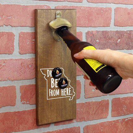 Missouri Drink Beer From Here Cap Catching Magnetic Bottle Opener