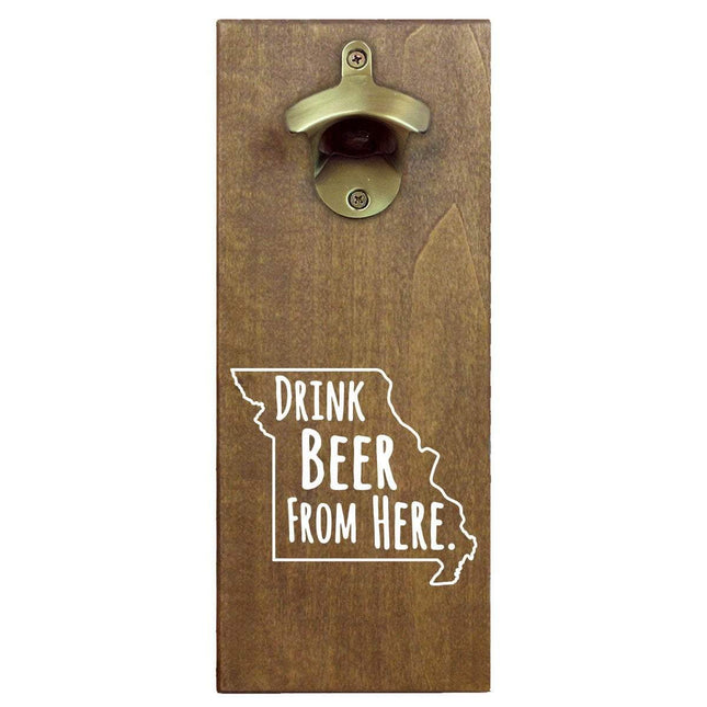 Missouri Drink Beer From Here Cap Catching Magnetic Bottle Opener