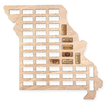 Missouri Wine Cork Map