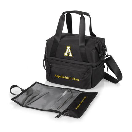 App State Mountaineers Tarana Recycled Lunch Bag Cooler with Utensils
