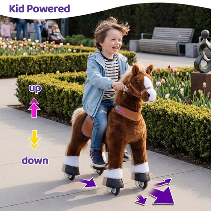 Model U® Horse Ride-On Toy Age 4–7 – Brown