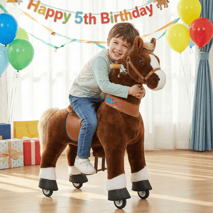 Model U® Horse Ride-On Toy Age 4–7 – Brown