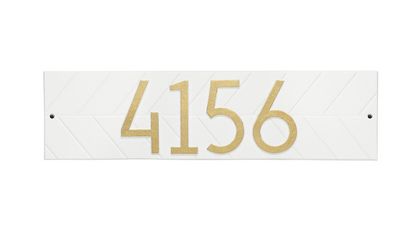 Modern Herringbone Standard Horizontal 1 Line Wall Plaque