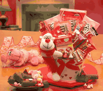 Monkey Love Valentines Gift Pail