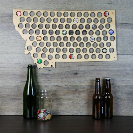 Montana Beer Cap Map