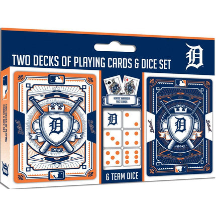 Detroit Tigers - 2-Pack Playing Cards & Dice Set