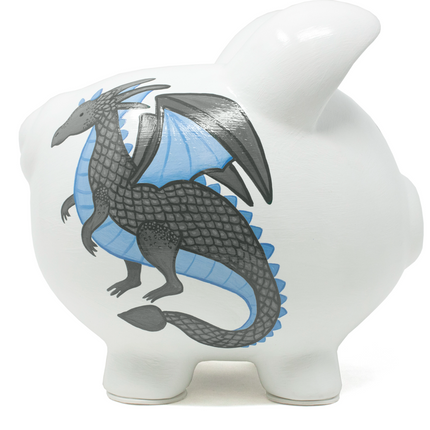 Mythical Dragon Handpainted Bank
