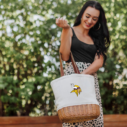 Minnesota Vikings - Pico Willow and Canvas Lunch Basket