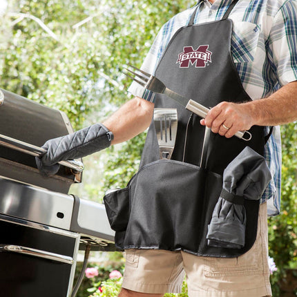 Mississippi State Bulldogs - BBQ Apron Tote Pro Grill Set