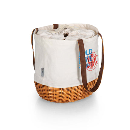 America250 Bold, Brave, Resilient - Coronado Canvas and Willow Basket Tote