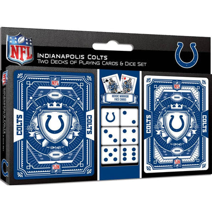 Indianapolis Colts - 2-Pack Playing Cards & Dice Set