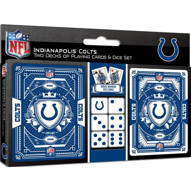 Indianapolis Colts - 2-Pack Playing Cards & Dice Set