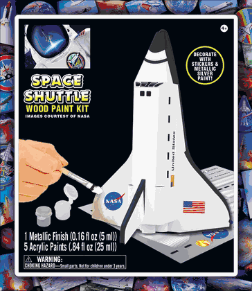 NASA Space Shuttle Wood Paint Kit