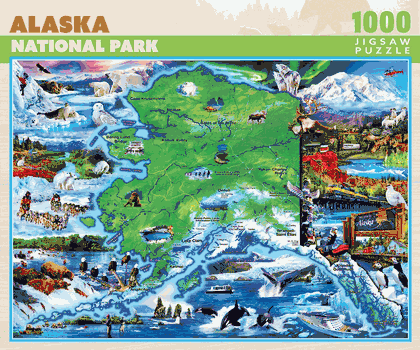 National Parks Alaska 1000 Piece Puzzle