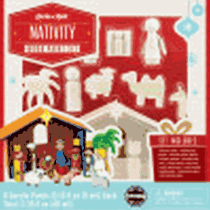 Nativity Scene Holiday Wood Paint Set